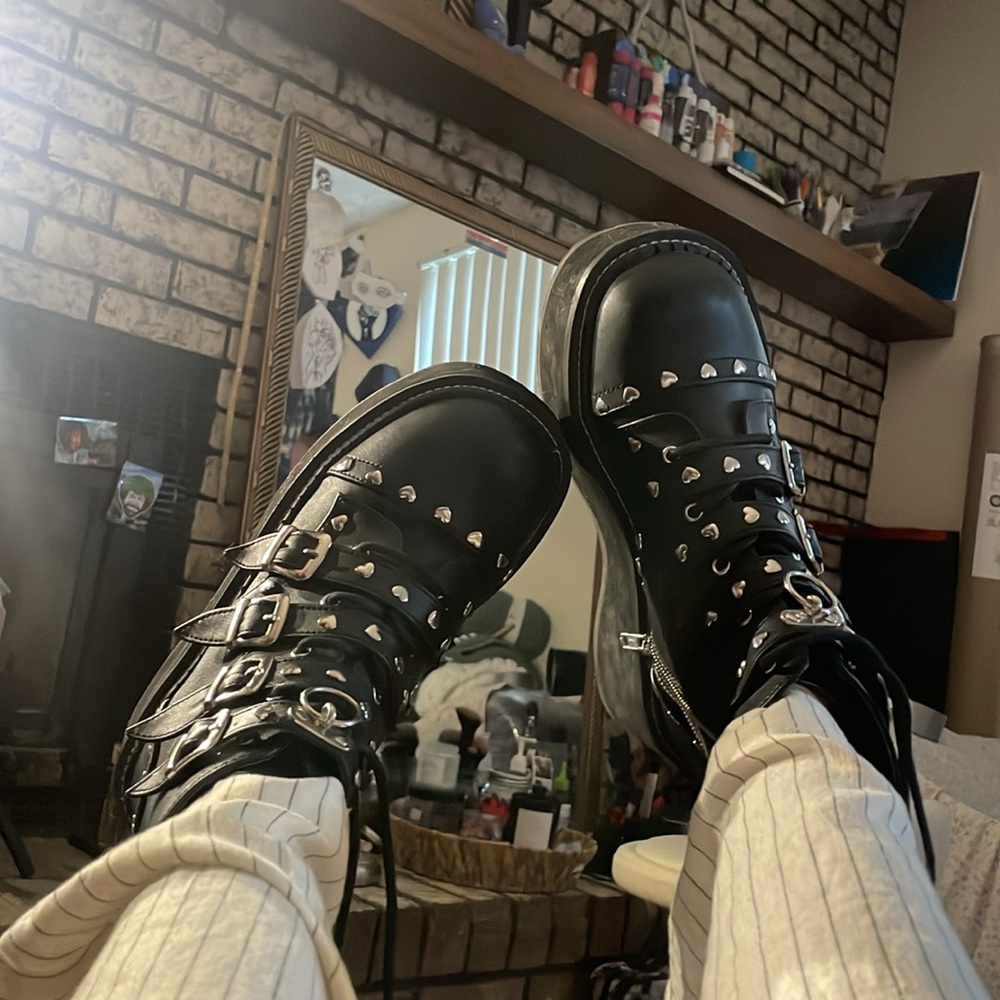 Demonia Emily-315  Black vegan leather 🖤
